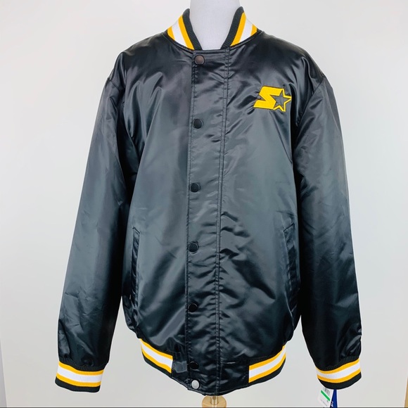 STARTER Other - Starter Black and Yellow Bomber Varsity Jacket L